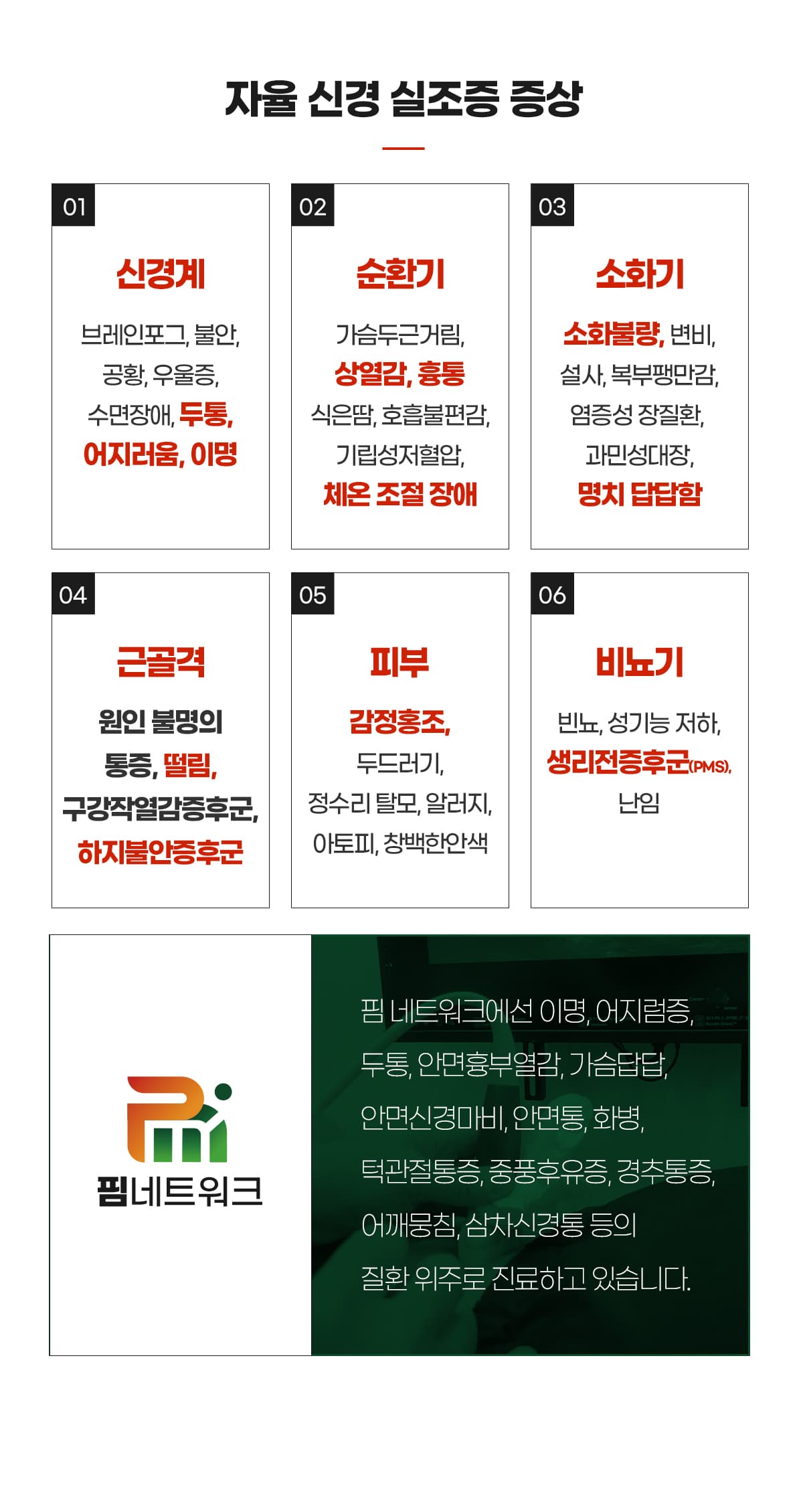 자율신경실조증 증상