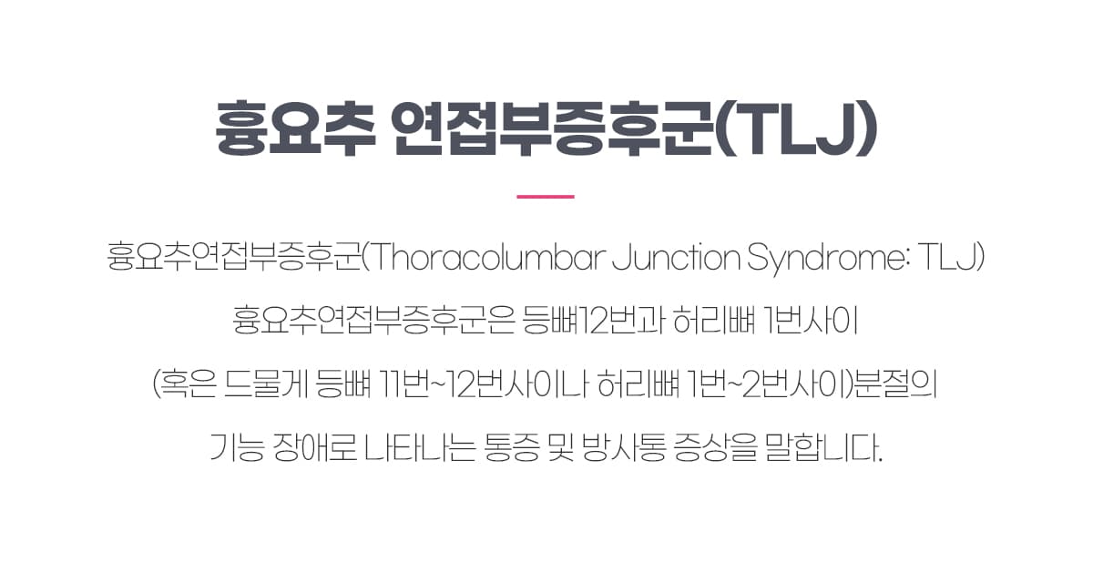 흉요추 연접부증후군(TLJ)